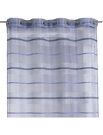 Voilage coloré rayures horizontales