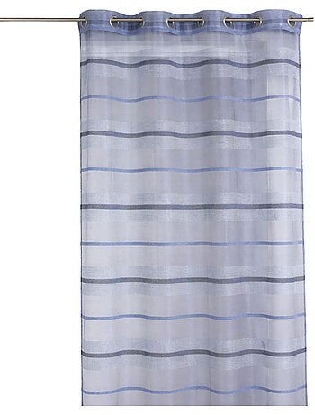 Voilage coloré rayures horizontales