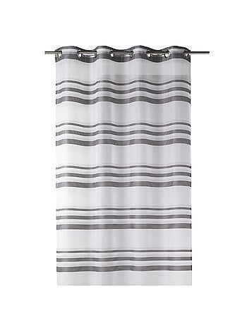 Voilage coloré rayures horizontales