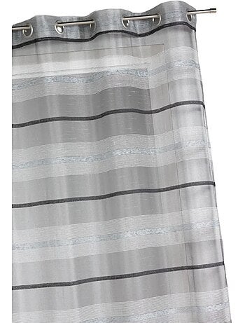 Voilage coloré rayures horizontales