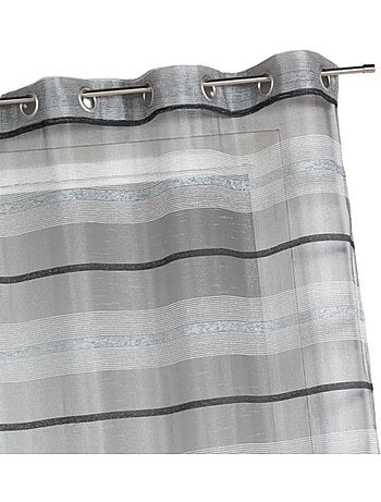Voilage coloré rayures horizontales