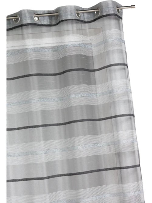 Voilage coloré rayures horizontales - Kiabi