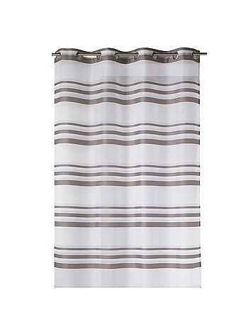 Voilage coloré rayures horizontales