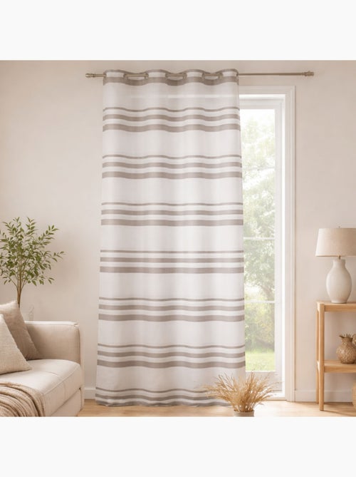 Voilage coloré rayures horizontales - Kiabi Voilage coloré rayures horizontales - Kiabi