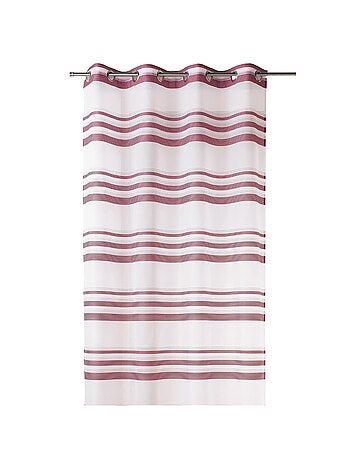 Voilage coloré rayures horizontales