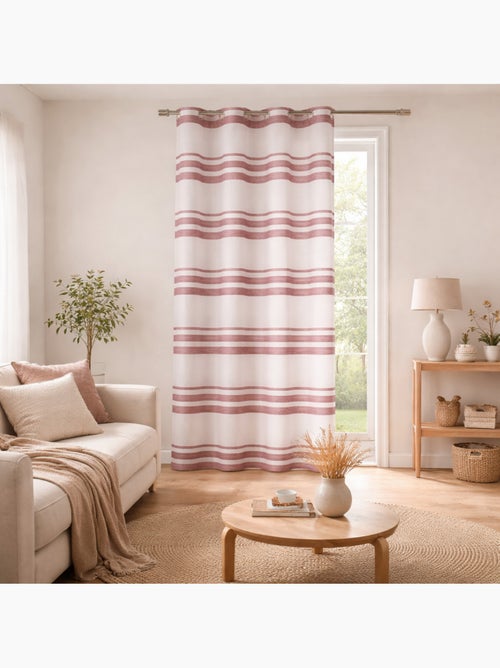 Voilage coloré rayures horizontales - Kiabi Voilage coloré rayures horizontales - Kiabi