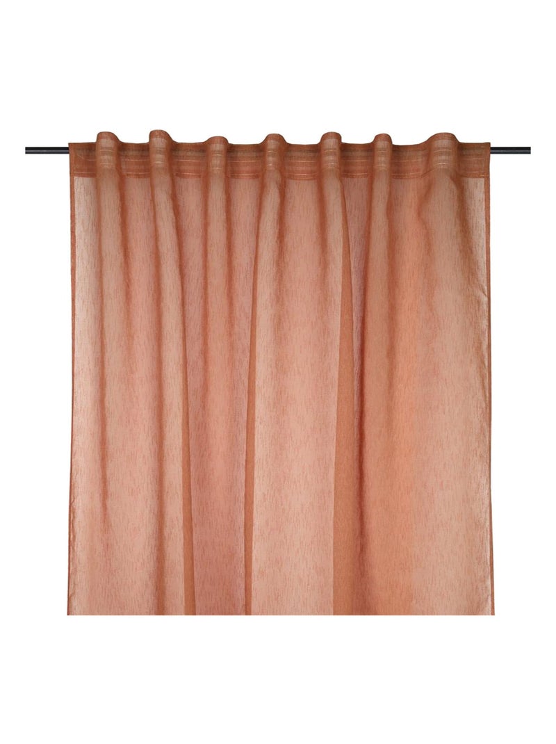 Voilage Derby 140 x 240 cm Orange - Kiabi