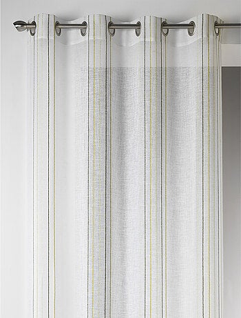 Voilage Design en Etamine à Rayures Verticales