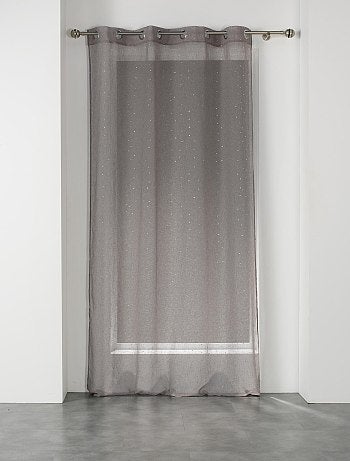 Voilage détails argentés