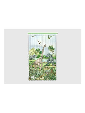 Voilage Dinosaures en couleur - 1 pièce - L 140 cm x H 245 cm