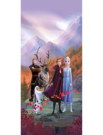 Voilage Disney La Reine des Neiges 2 - modèle dans la forêt 140x245