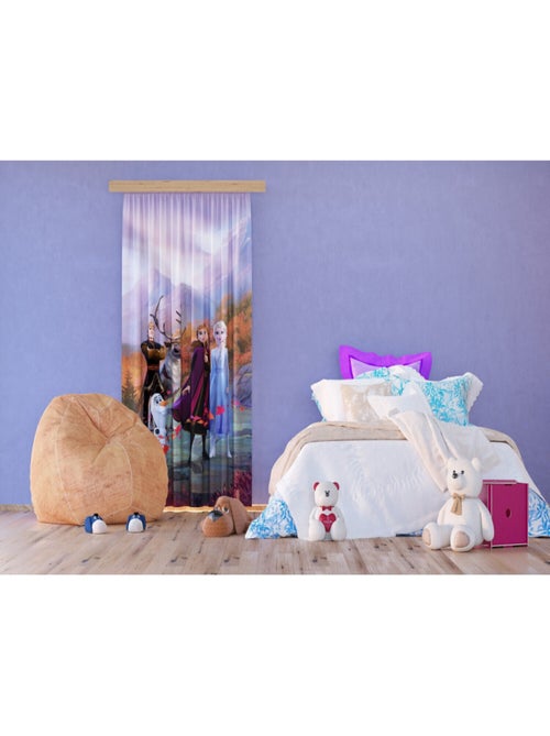 Voilage Disney La Reine des Neiges 2 - modèle dans la forêt 140x245 - Kiabi