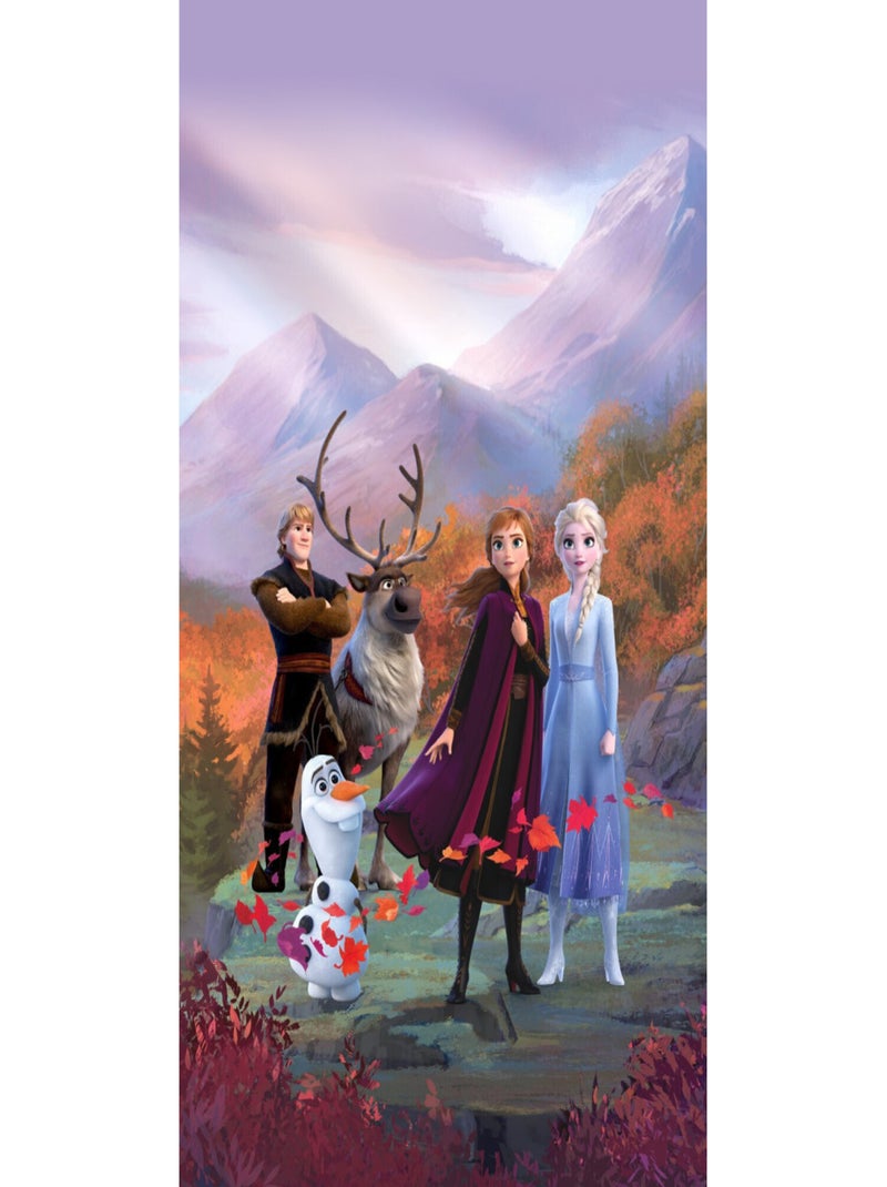 Voilage Disney La Reine des Neiges 2 - modèle dans la forêt 140x245 Multicolore - Kiabi