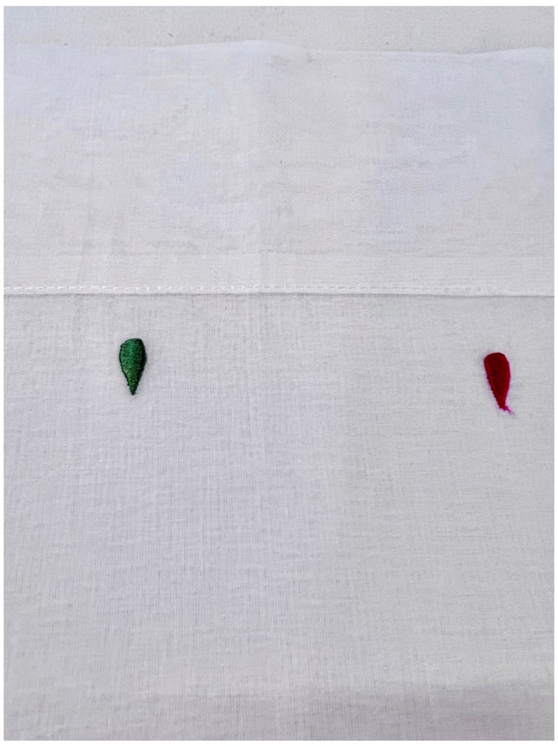 Voilage droit pointe – Esprit campagne chic Blanc - Kiabi