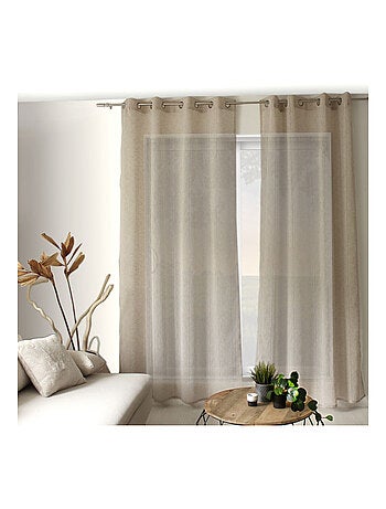 Voilage effet lin 140x240cm "Elena