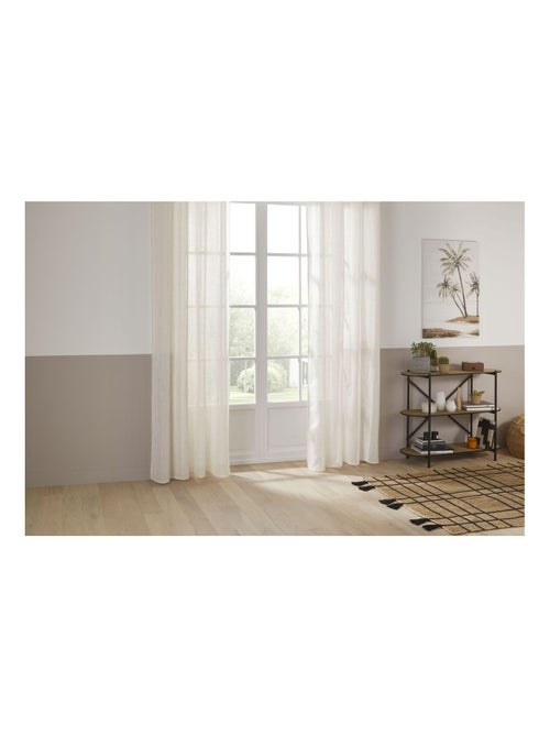 Voilage effet lin ALLA - Kiabi