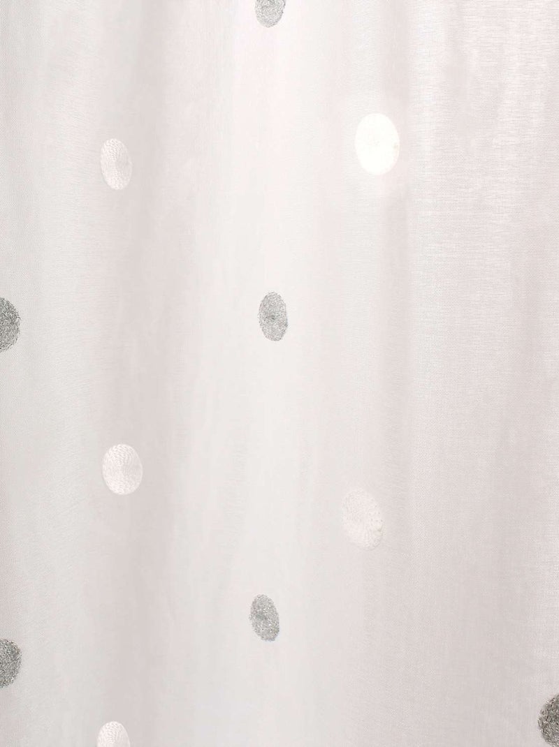 Voilage effet plumetis SMARTIES Blanc - Kiabi