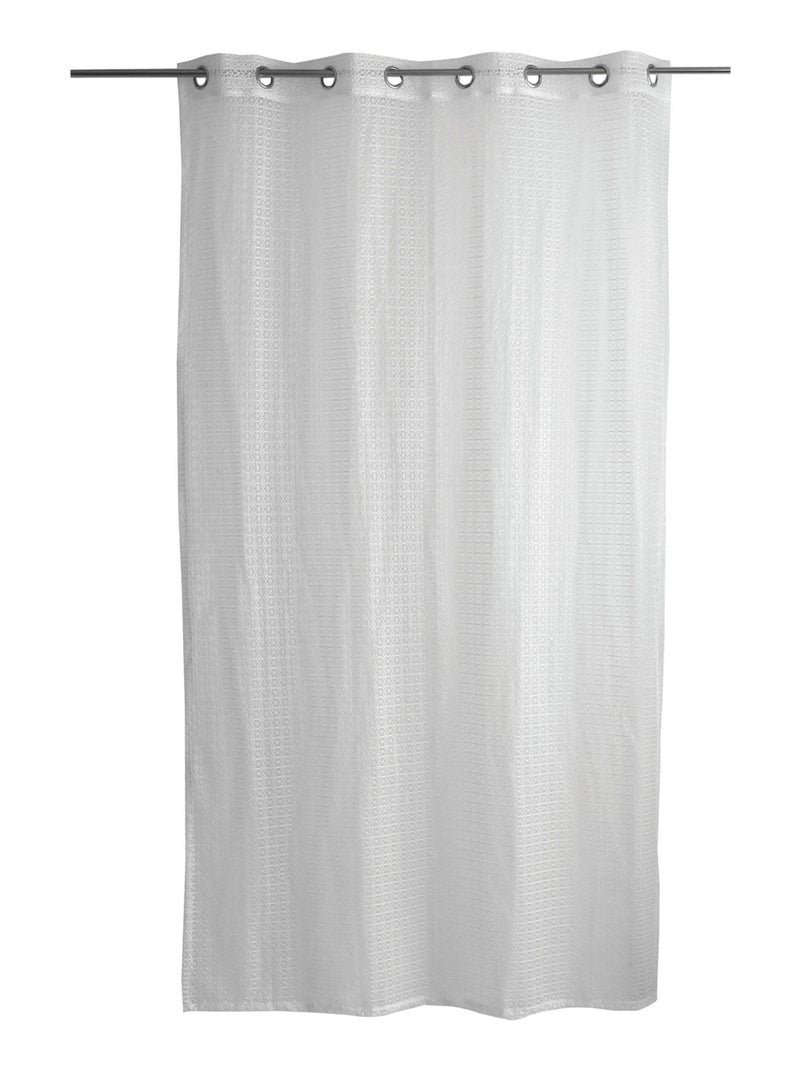 Voilage élégant floral Blanc - Kiabi