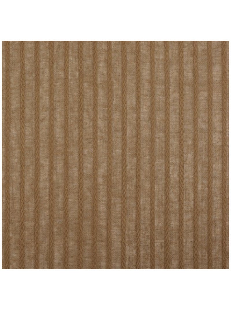 Voilage en coton et chanvre 140x275cm "Tresse" Taupe - Kiabi