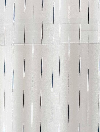 Voilage en étamine à jacquard rayé