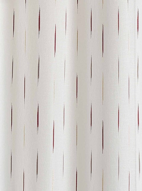 Voilage en étamine à jacquard rayé - Kiabi Voilage en étamine à jacquard rayé - Kiabi