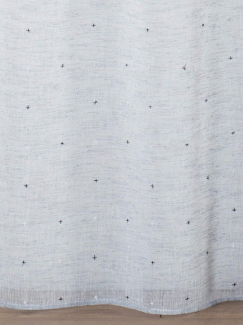 Voilage en Etamine à Motifs "Petites Croix" - Kiabi