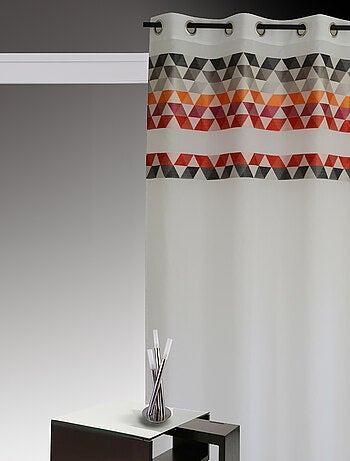 Voilage en étamine à parement haut "triangle