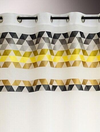 Voilage en étamine à parement haut "triangle