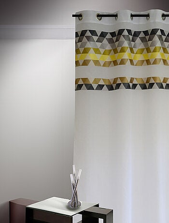 Voilage en étamine à parement haut "triangle