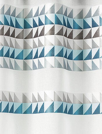 Voilage en étamine avec frise aux imprimés "triangle