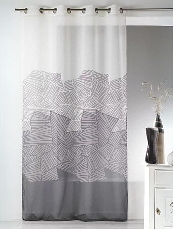 Voilage en Etamine Légère à Motifs Graphiques