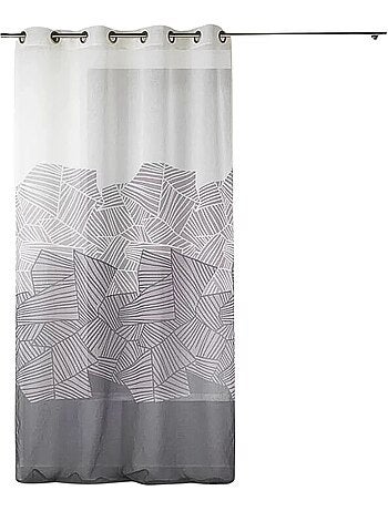 Voilage en Etamine Légère à Motifs Graphiques