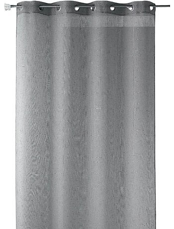 Voilage en étamine unie et fils lurex