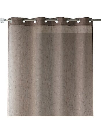 Voilage en étamine unie et fils lurex