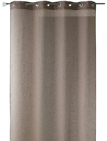 Voilage en étamine unie et fils lurex