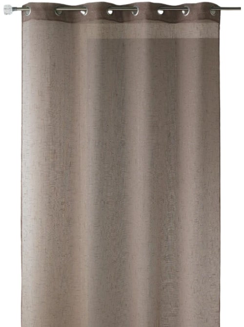 Voilage en étamine unie et fils lurex - Kiabi