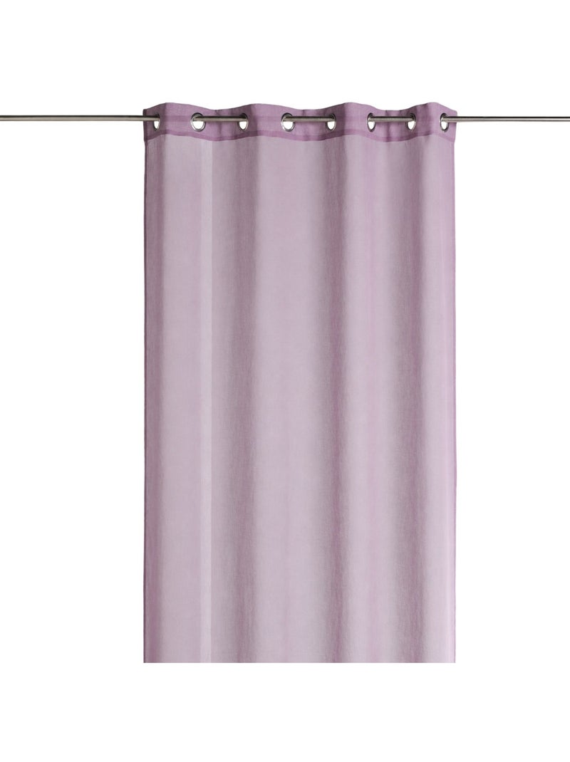 Voilage en Etamine unie Mauve lilas - Kiabi