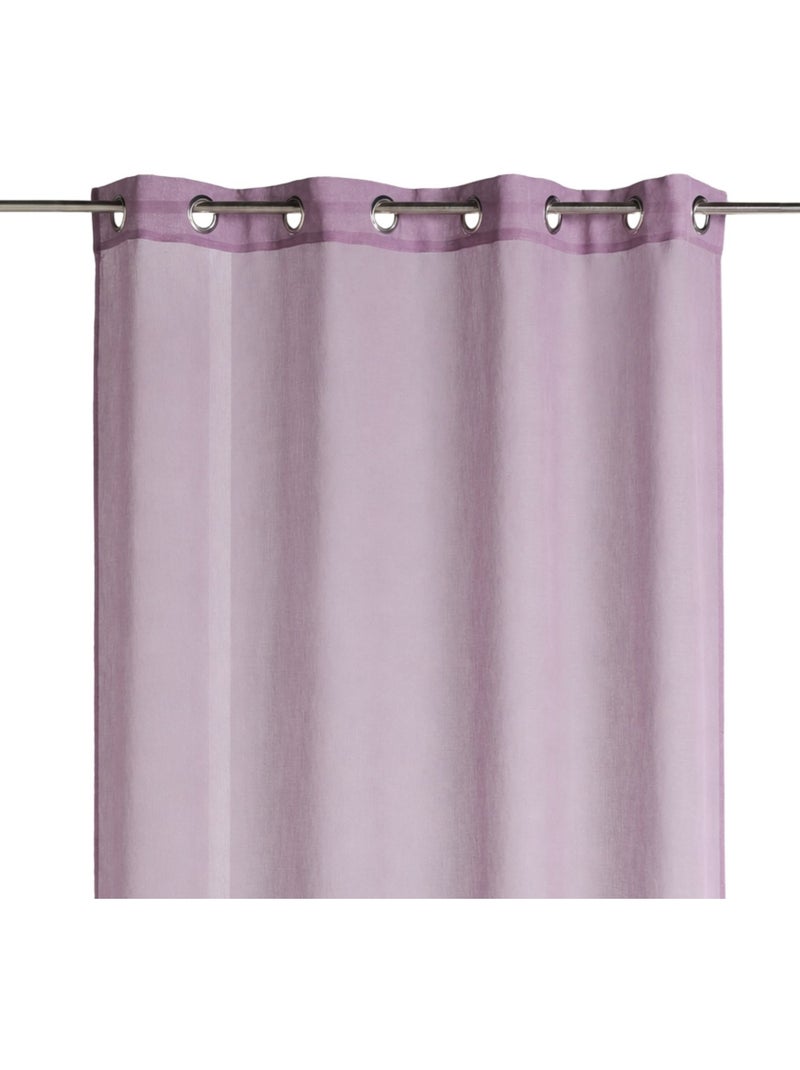 Voilage en Etamine unie Mauve lilas - Kiabi