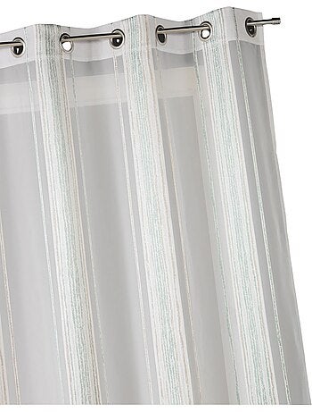Voilage en jacquard à fines rayures verticales