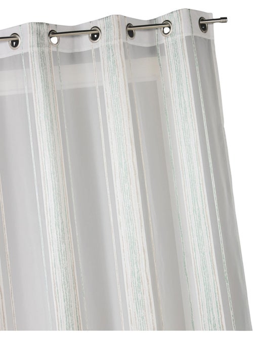 Voilage en jacquard à fines rayures verticales - Kiabi Voilage en jacquard à fines rayures verticales - Kiabi
