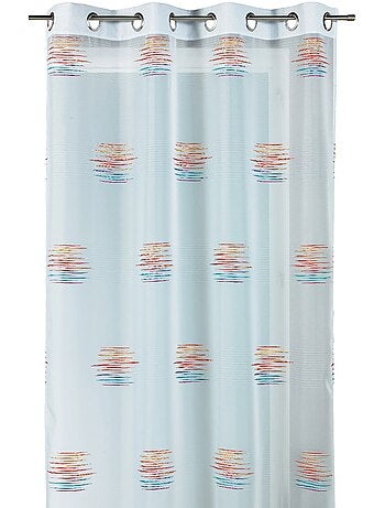 Voilage en jacquard à imprimés fantaisie