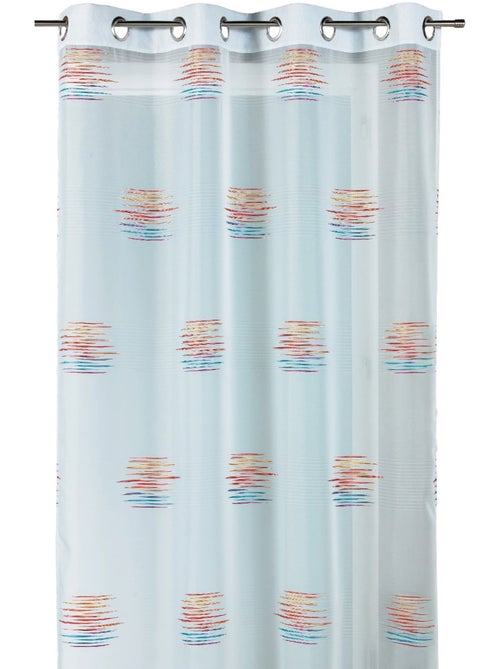 Voilage en jacquard à imprimés fantaisie - Kiabi