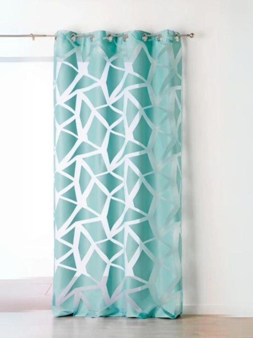 Voilage en Jacquard à Imprimés Géométriques - Kiabi