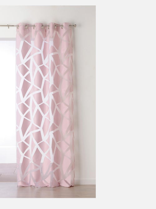 Voilage en Jacquard à Imprimés Géométriques - Kiabi