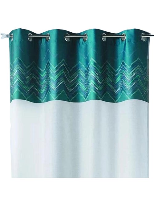 Voilage en jacquard avec parement haut "chevron" - Kiabi Voilage en jacquard avec parement haut "chevron" - Kiabi