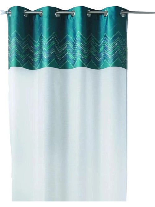 Voilage en jacquard avec parement haut "chevron" - Kiabi Voilage en jacquard avec parement haut "chevron" - Kiabi