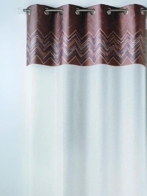 Voilage en jacquard avec parement haut "chevron" - Kiabi