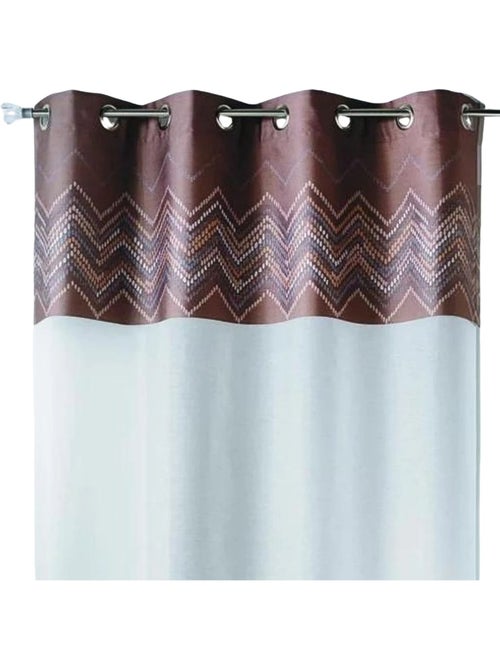 Voilage en jacquard avec parement haut "chevron" - Kiabi Voilage en jacquard avec parement haut "chevron" - Kiabi