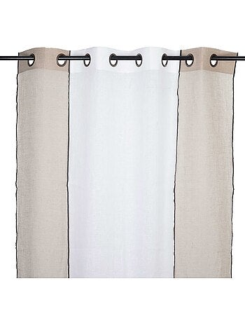 Voilage en lin à œillets