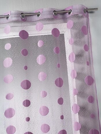 Voilage en maille - Effet éponge et filet